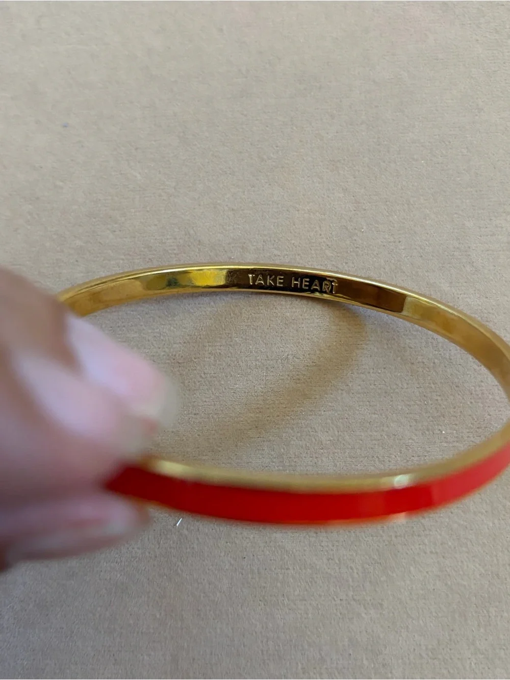 Kate Spade Enamel “Take Heart” Bangle